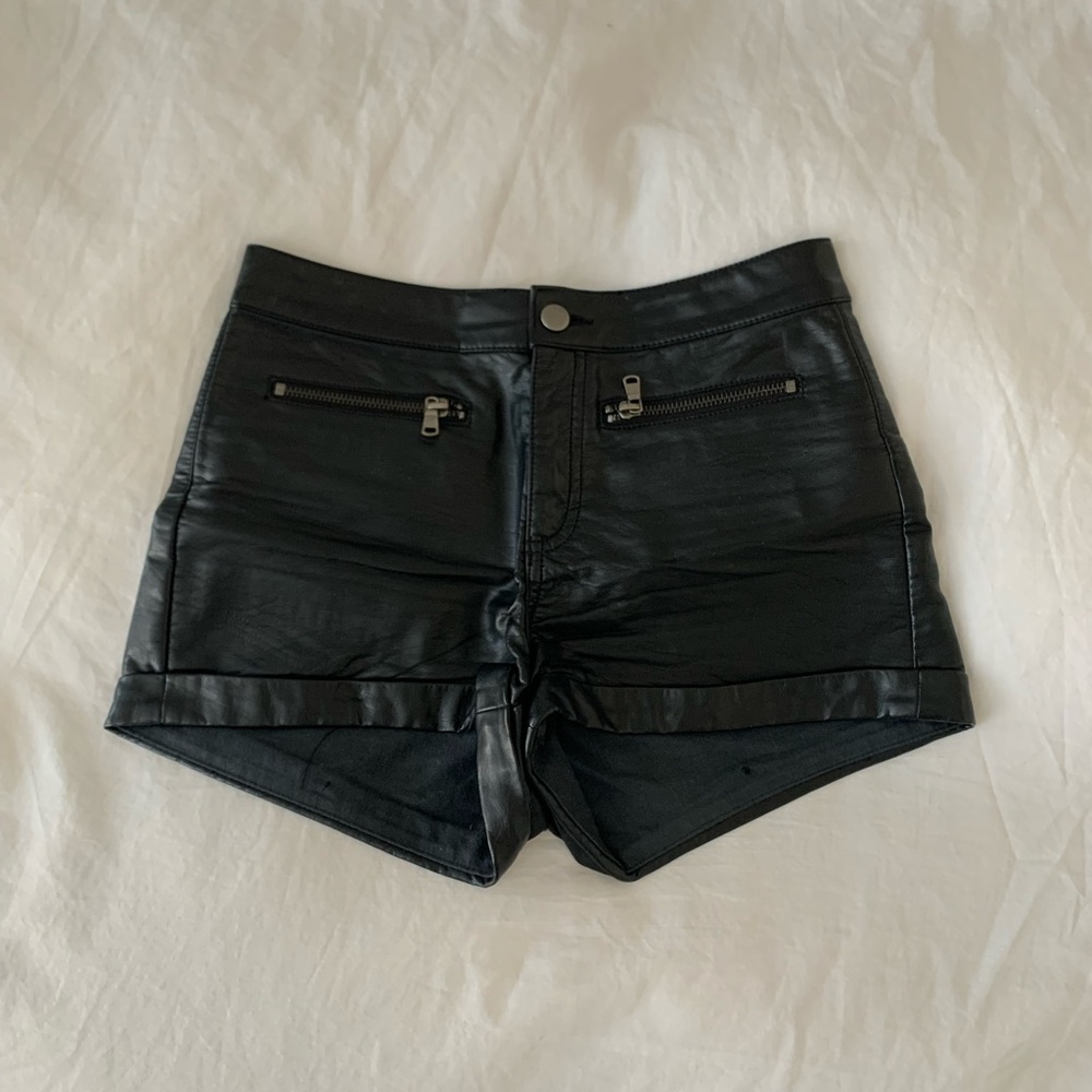 H&M Leather Shorts (pleather)
